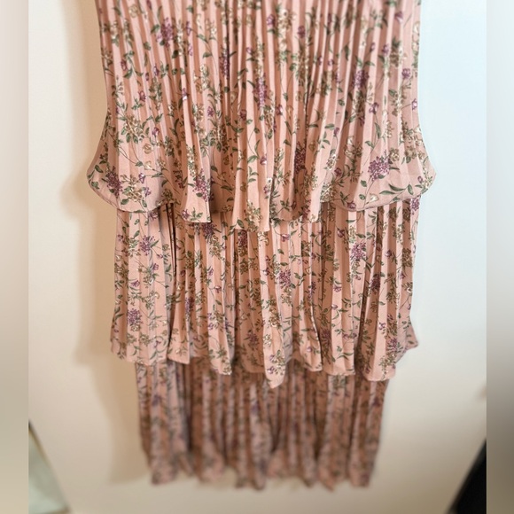 #518 LULUS Cascading Crush Pink Floral Dress size XS NWT - Picture 4 of 13